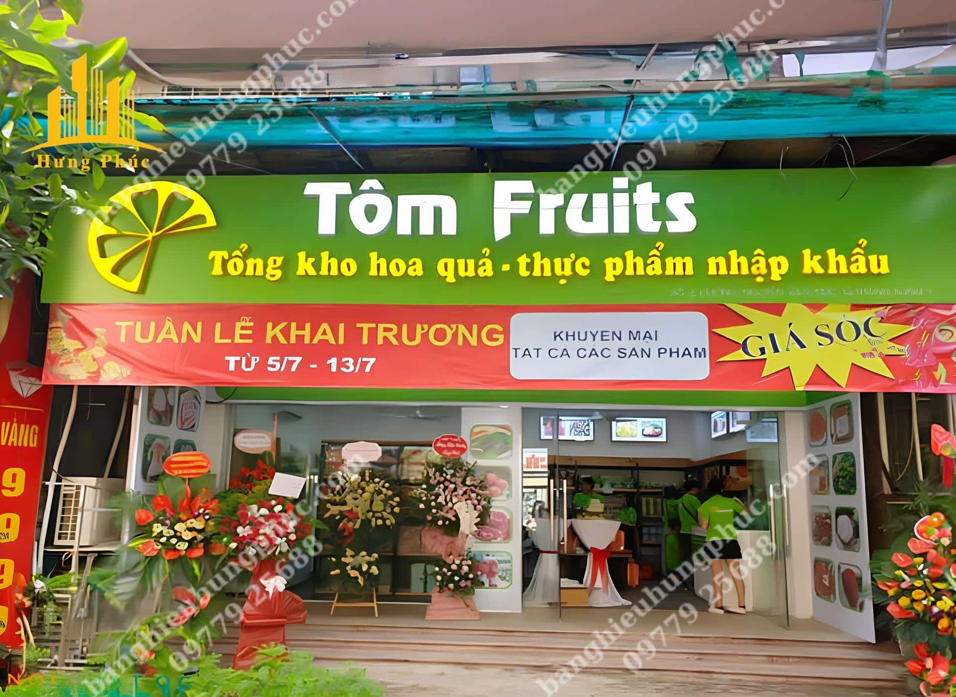 mẫu biển quảng cáo hoa quả