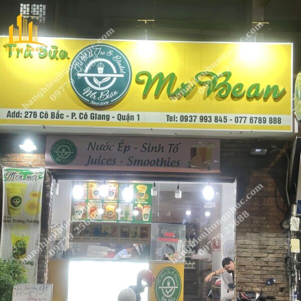 biển quảng cáo hoa quả sạch