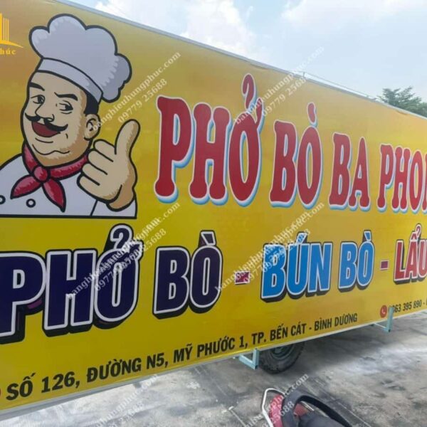 biển quảng cáo in bạt