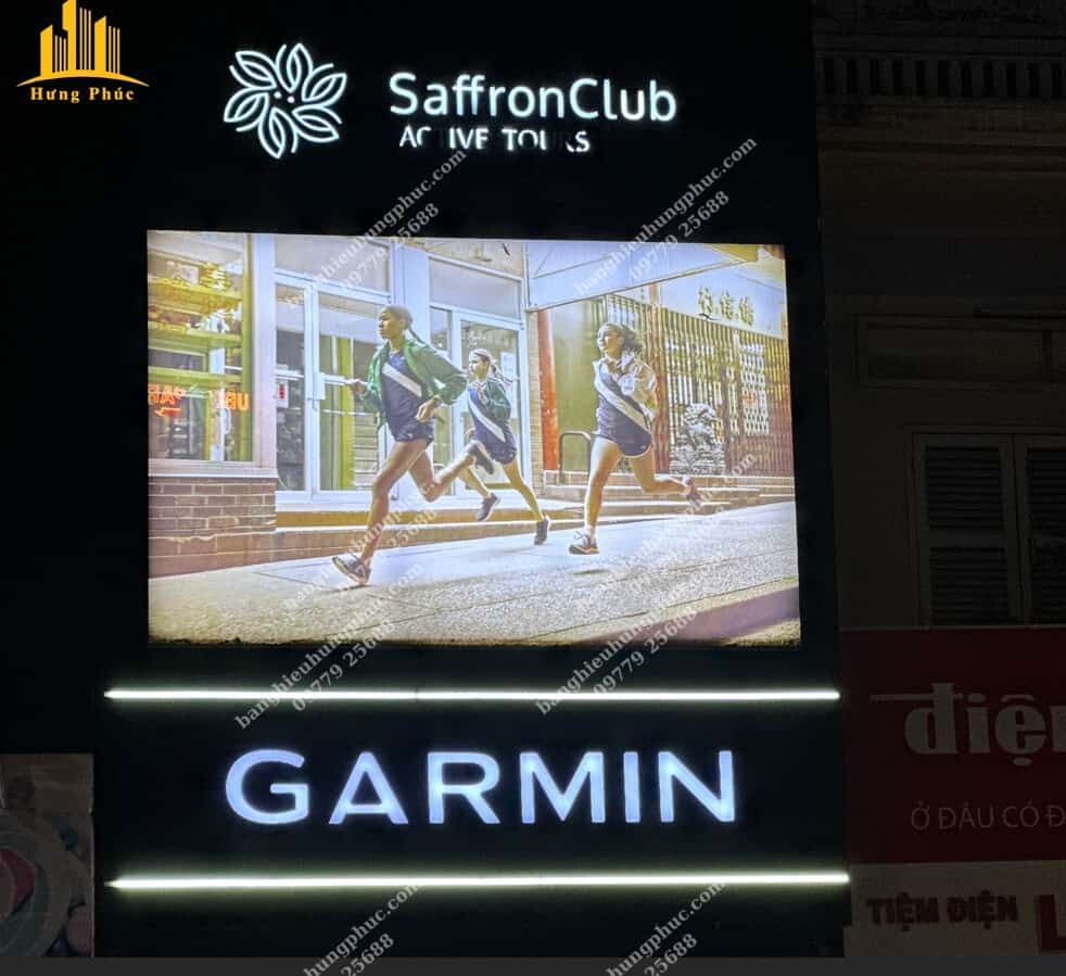 Biển hiệu bạt không gân xuyên sáng