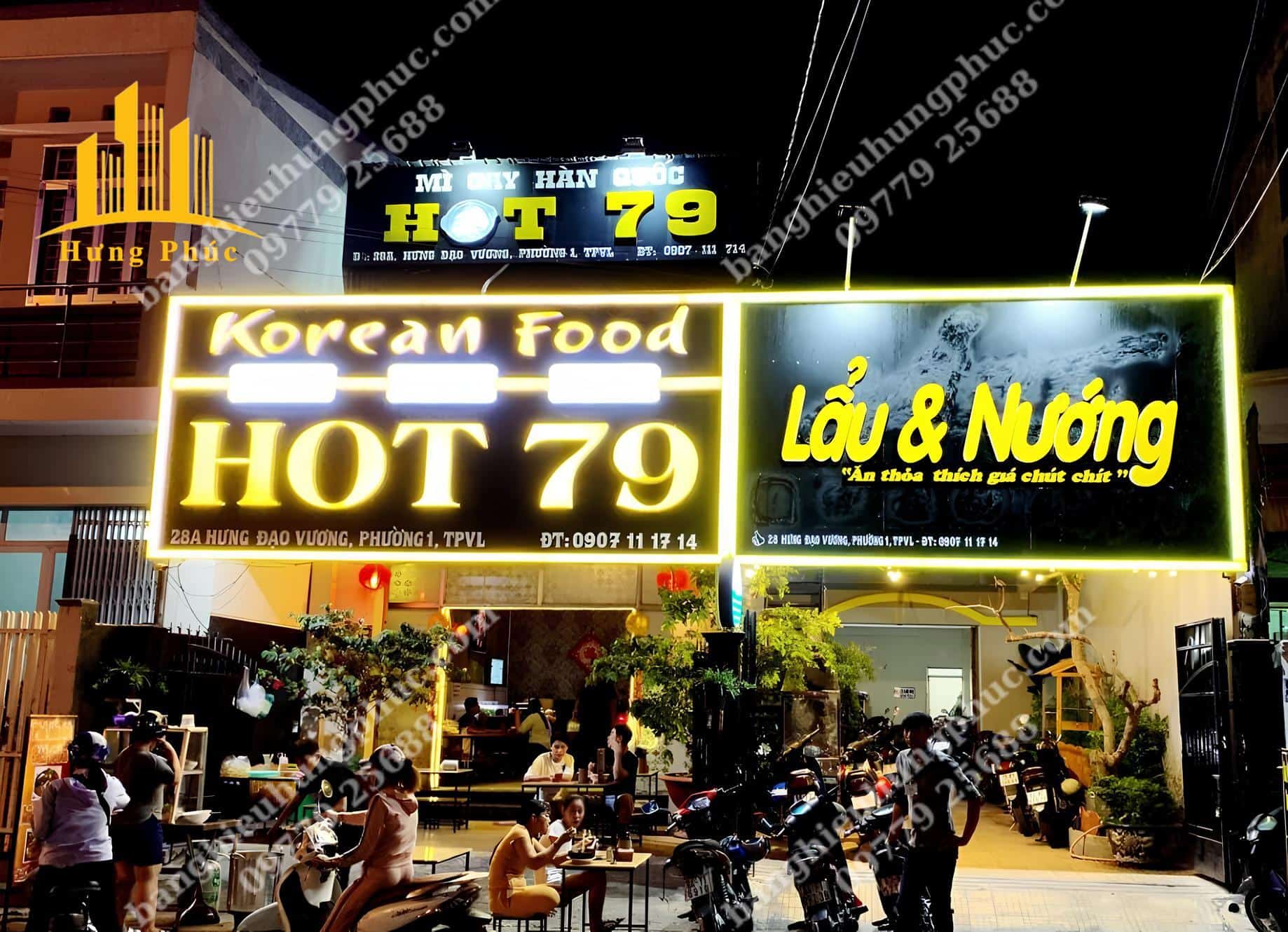 Biển hiệu mì cay