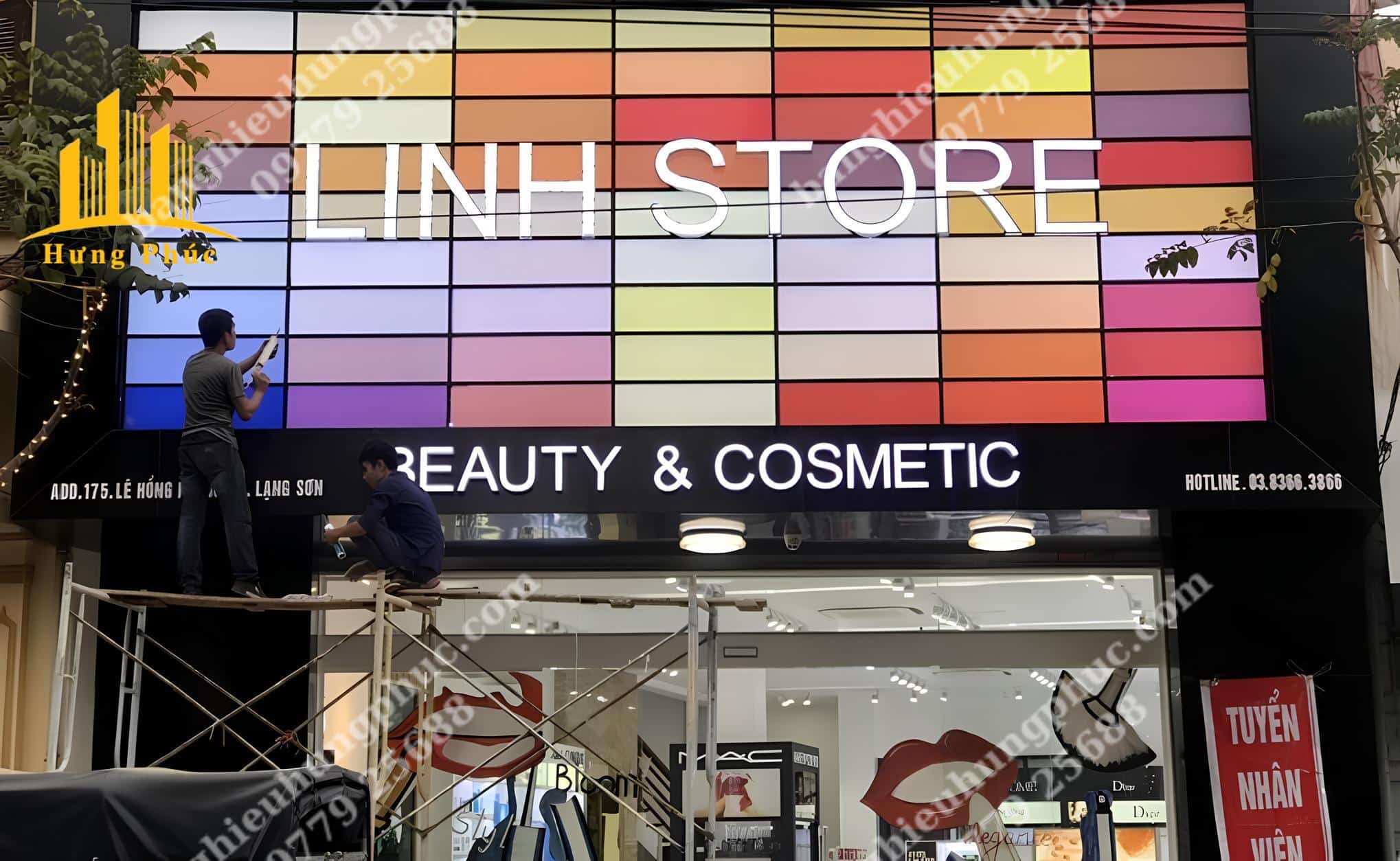 Biển hiệu shop mỹ phẩm Biển hiệu shop mỹ phẩm