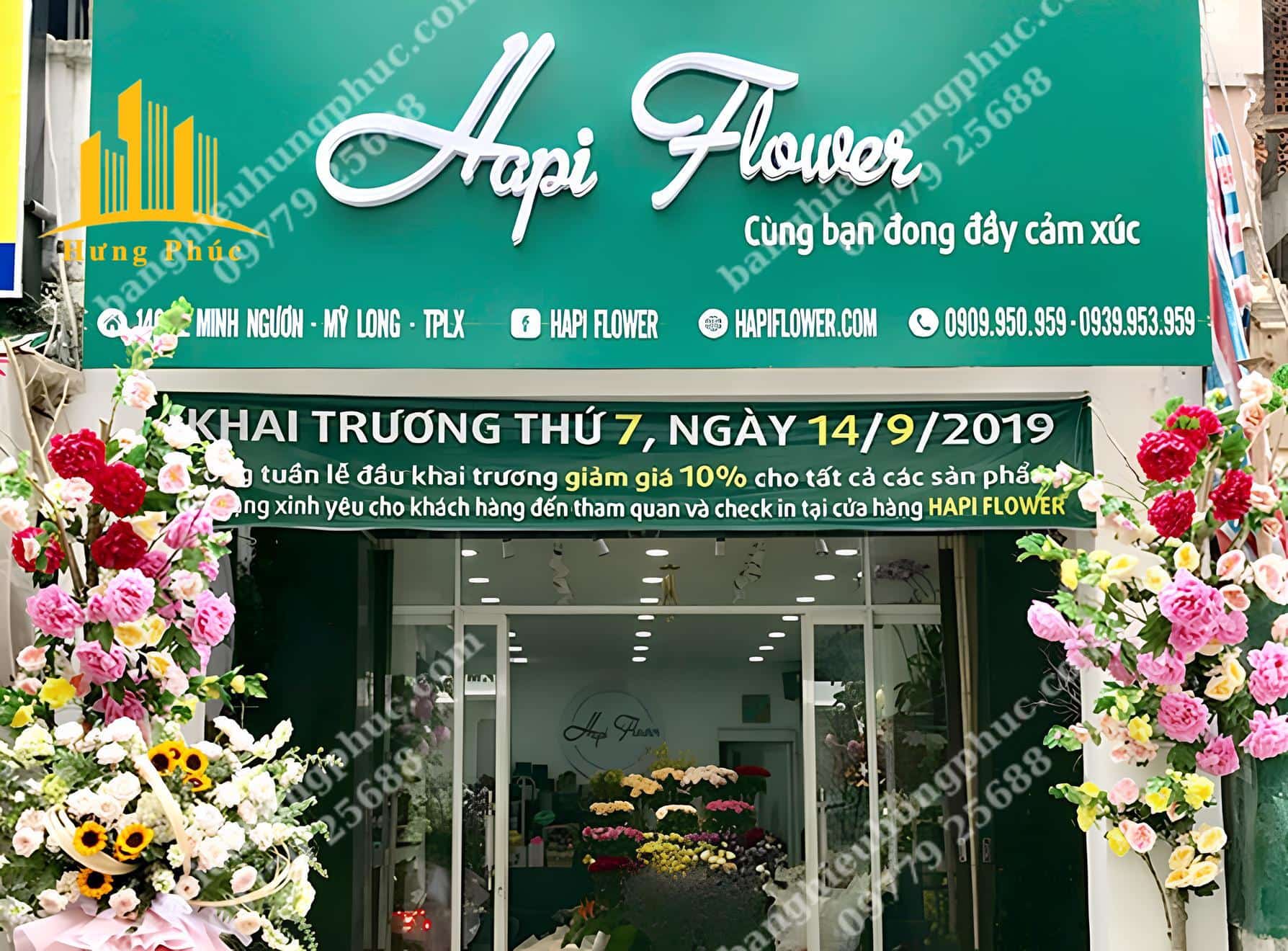 Biển quảng cáo shop hoa Biển quảng cáo shop hoa