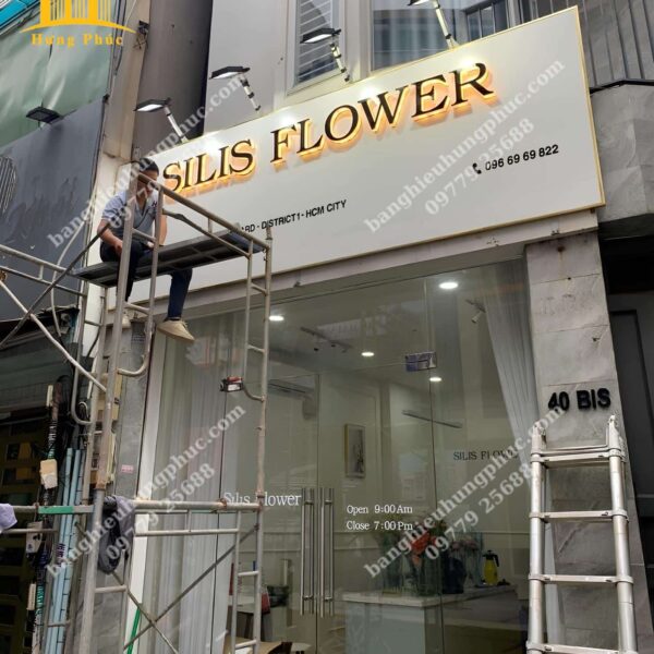 biển quảng cáo hoa tươi