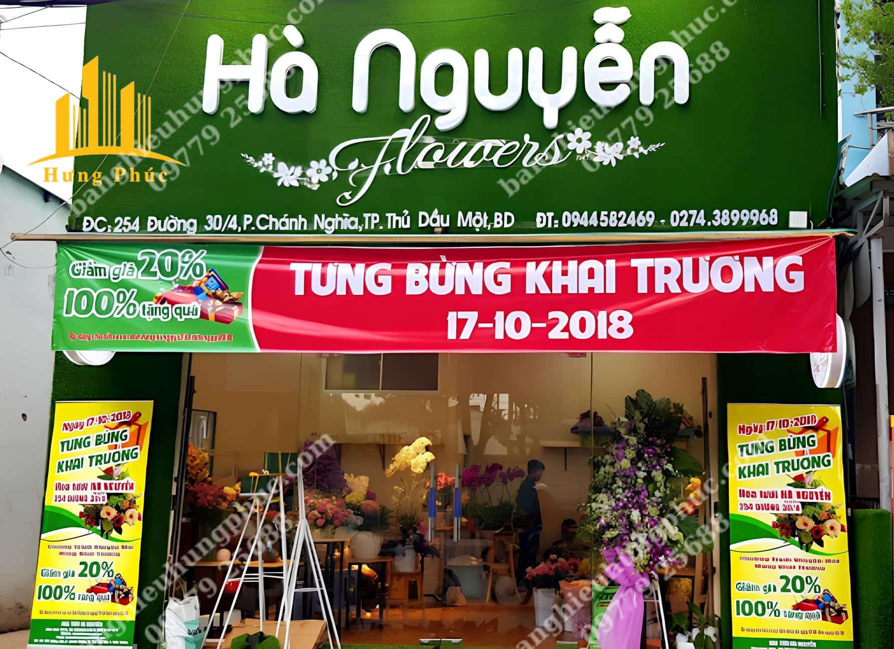 Biển quảng cáo shop hoa Biển quảng cáo shop hoa
