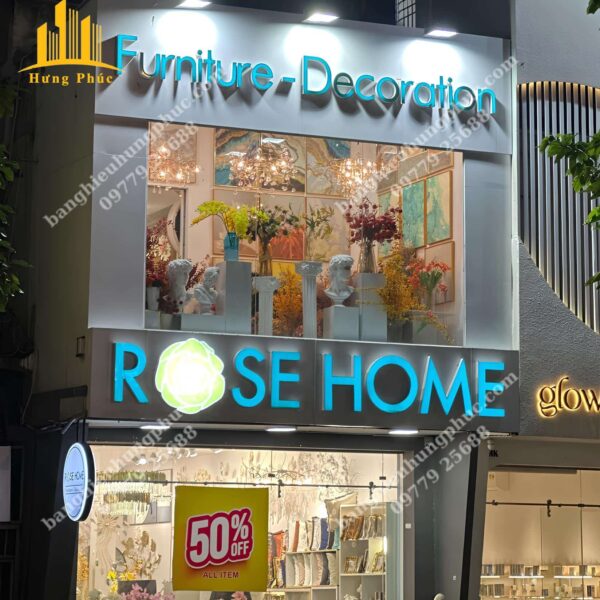 biển quảng cáo hoa tươi