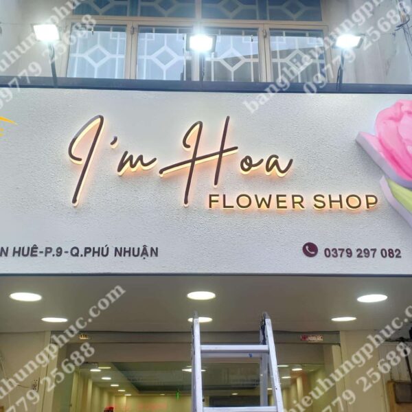 biển quảng cáo hoa tươi