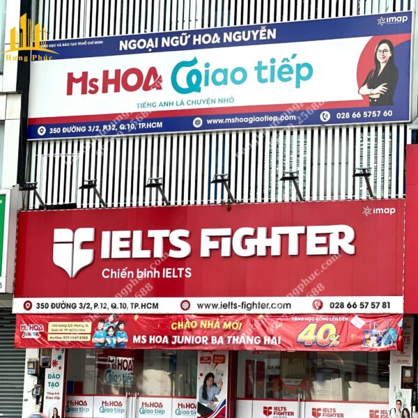 Biển quảng cáo trung tâm ngoại ngữ