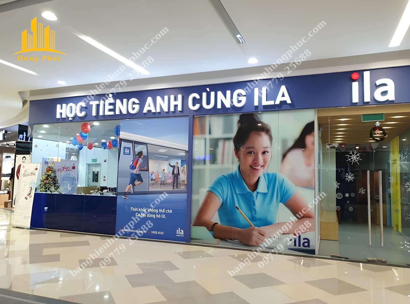 Biển quảng cáo trung tâm ngoại ngữ 
