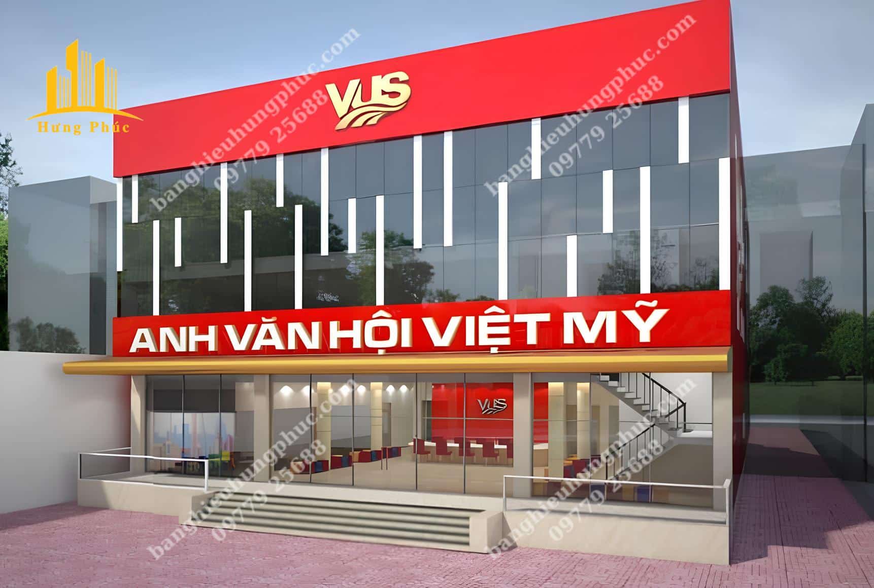 Biển quảng cáo trung tâm ngoại ngữ 