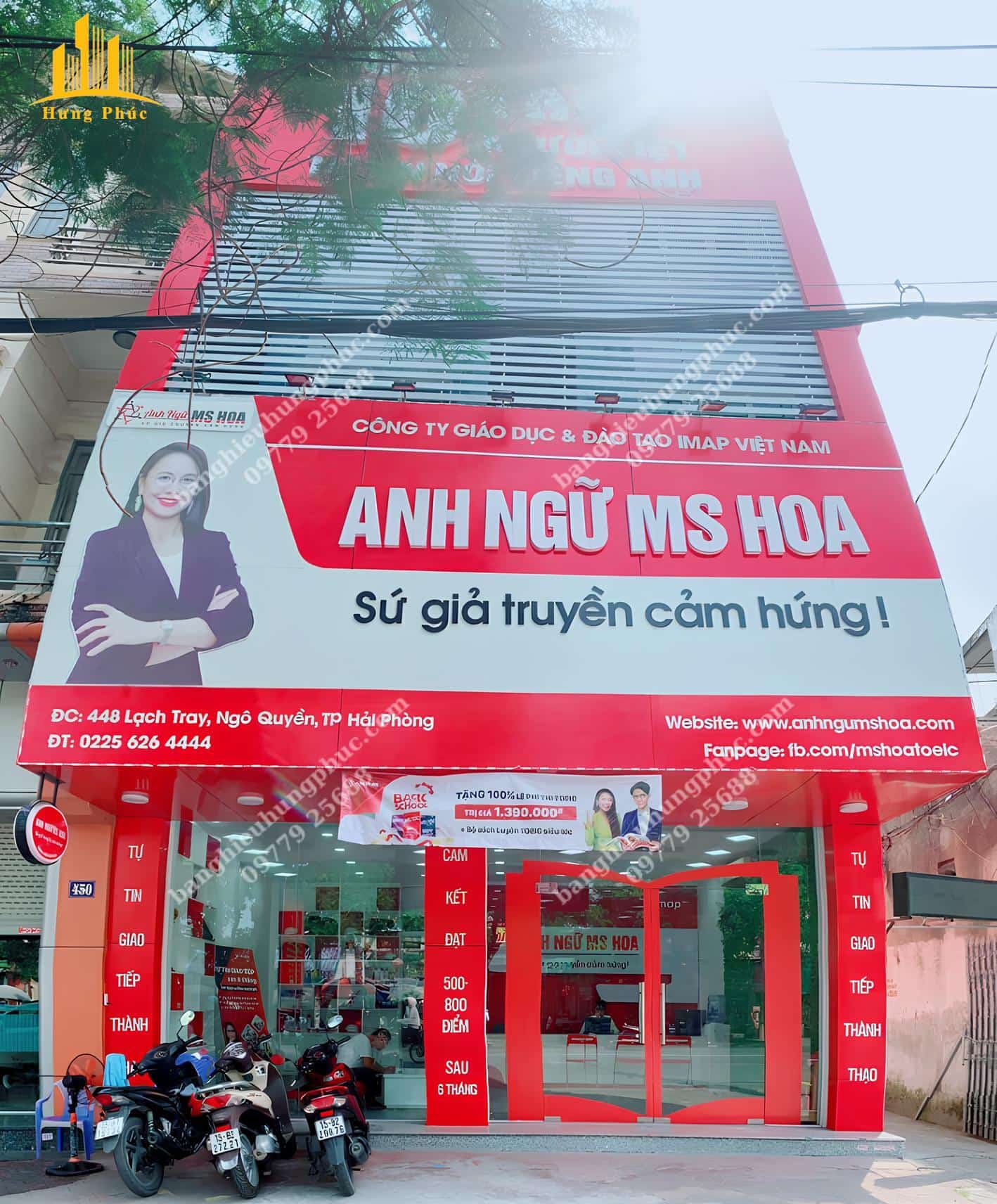 Biển quảng cáo trung tâm ngoại ngữ