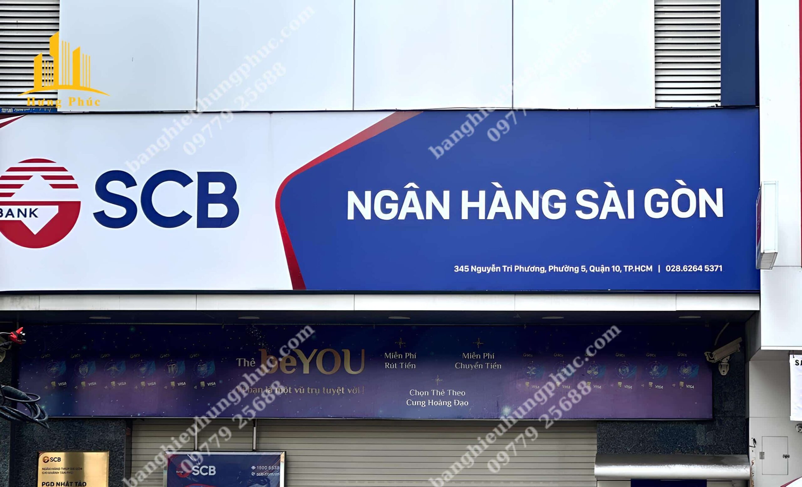 Bảng hiệu in bạt không gân siêu sắc nét
