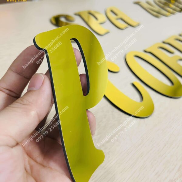 chữ alu gương vàng