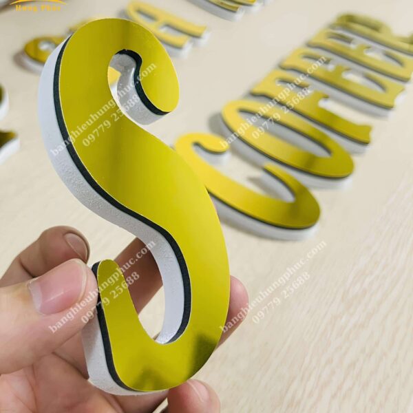 chữ alu gương vàng