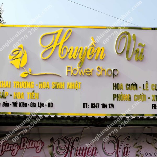 chữ alu gương vàng