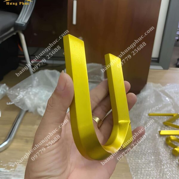 Chữ inox vàng mạ vàng PVD