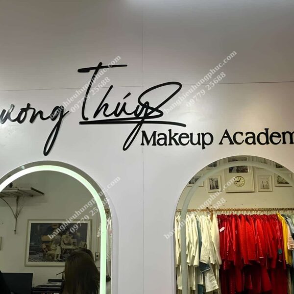 chữ nổi mica dán tường