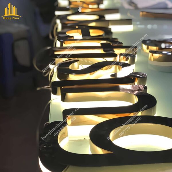 làm chữ nổi inox