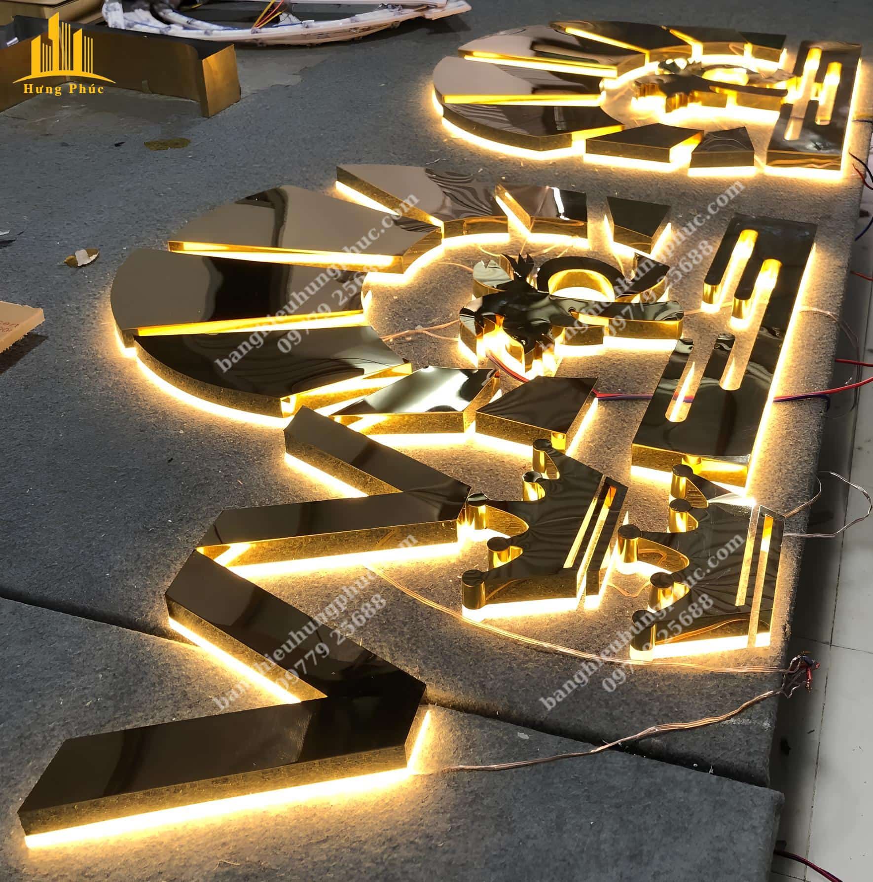 làm chữ nổi inox làm chữ nổi inox