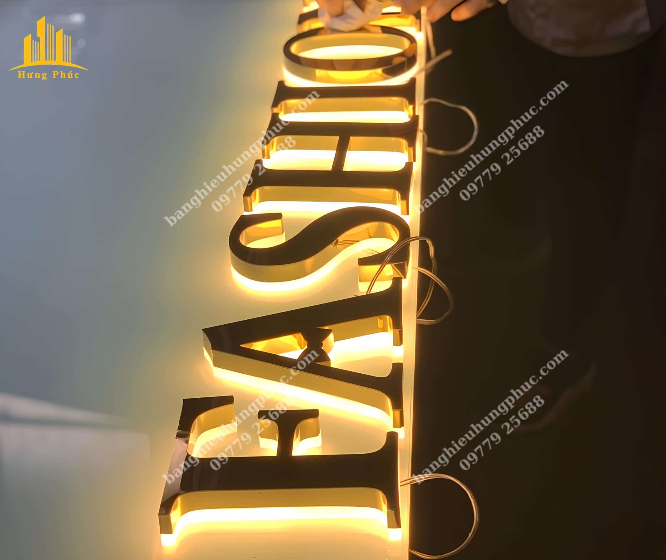 làm chữ nổi inox làm chữ nổi inox