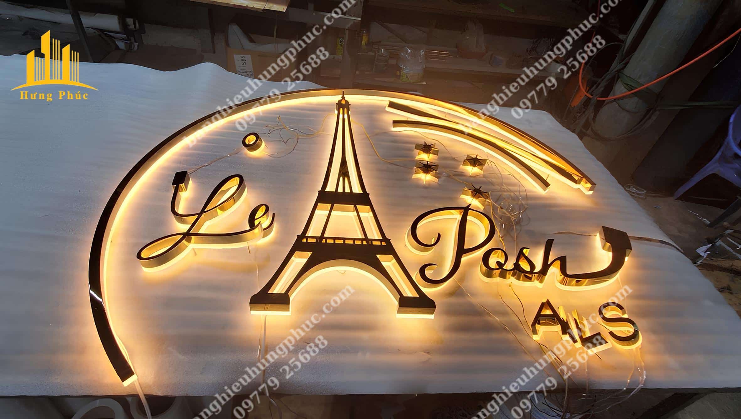 làm chữ nổi inox làm chữ nổi inox