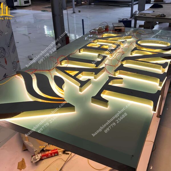 gia công chữ inox