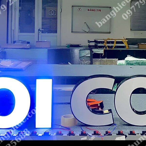 gia công chữ inox