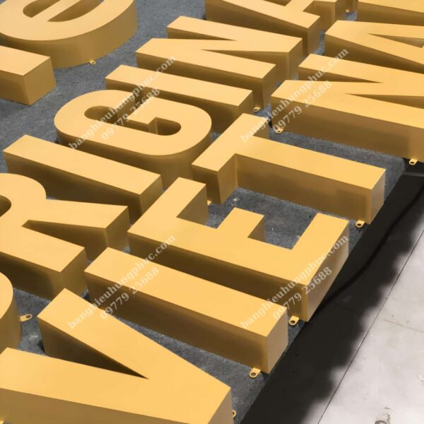 gia công chữ nổi inox