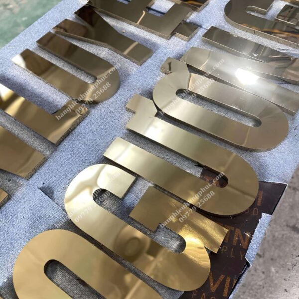 gia công chữ inox