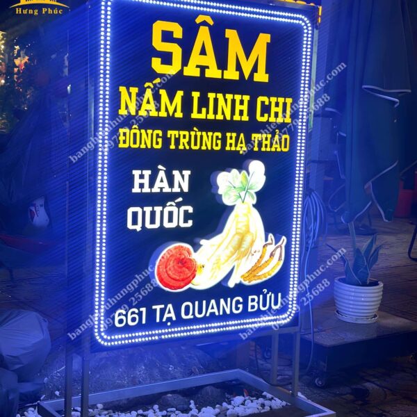 bảng hiệu hộp đèn đứng