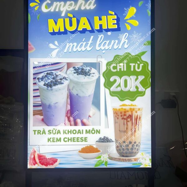 bảng hiệu hộp đèn đứng