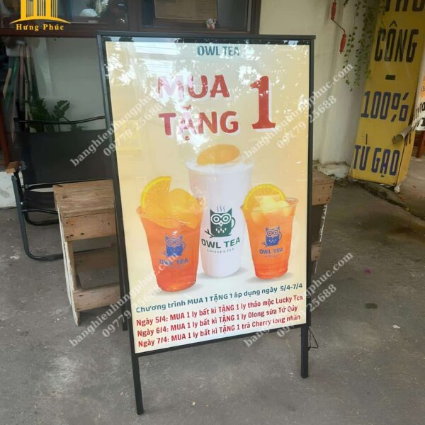 bảng hiệu hộp đèn đứng