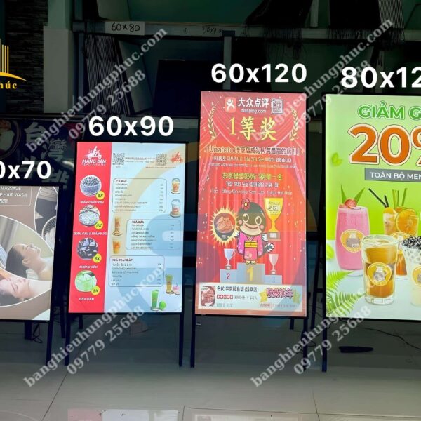 bảng hiệu hộp đèn đứng