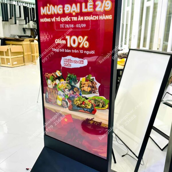 bảng hiệu hộp đèn đứng