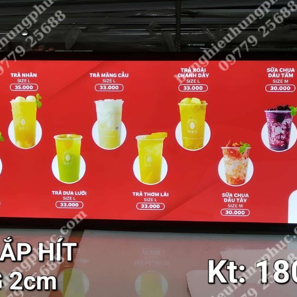 hộp đèn siêu mỏng nắp hít