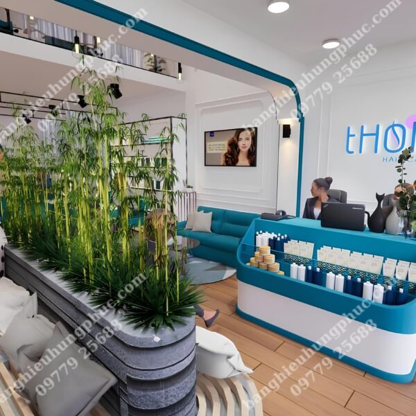 bàn giao thực tế cửa hàng THON