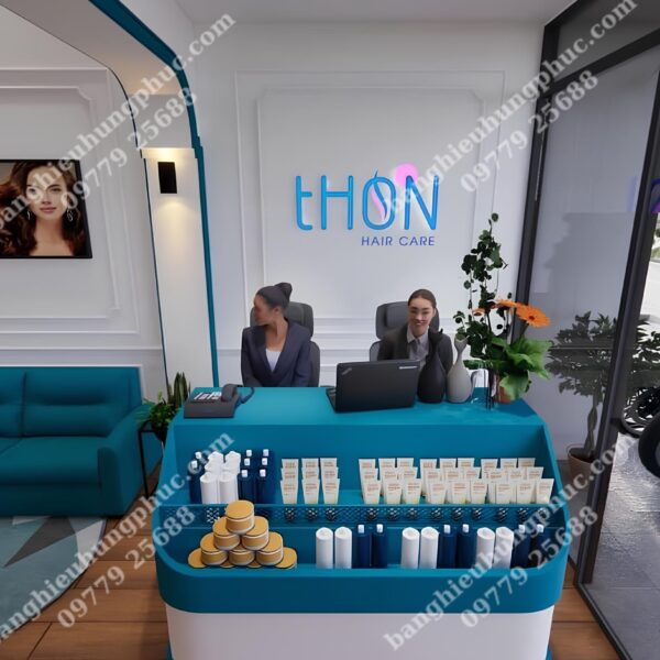 bàn giao thực tế cửa hàng THON