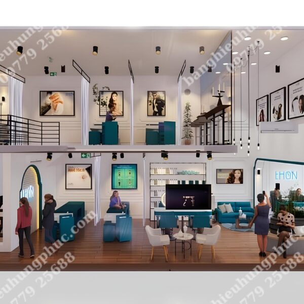 bàn giao thực tế cửa hàng THON