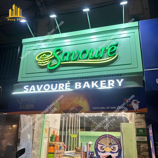 biển alu chữ nổi