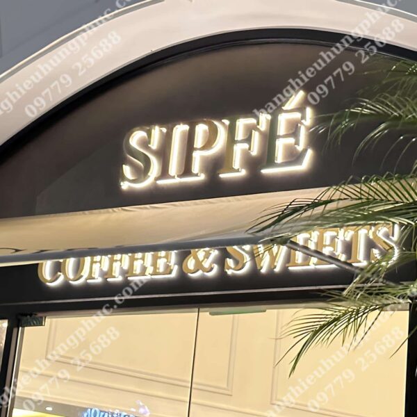 bảng hiệu alu chữ nổi