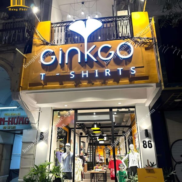 bảng hiệu alu chữ nổi