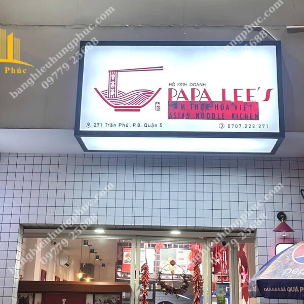 bảng hiệu hộp đèn