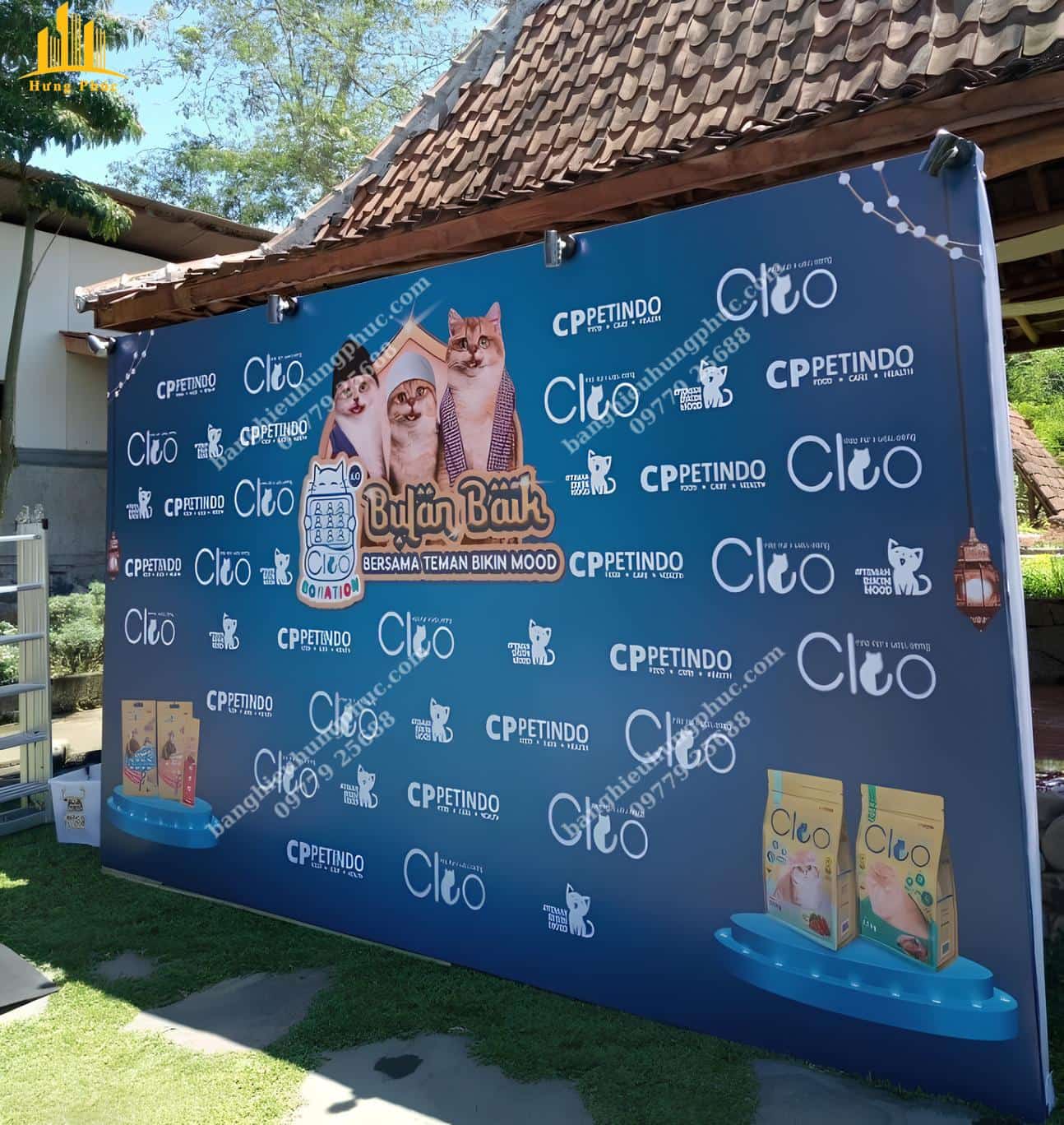 Biển bạt quảng cáo khung sắt Biển bạt quảng cáo khung sắt