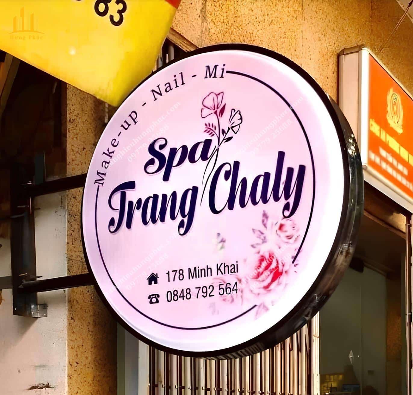 mẫu biển bạt spa đẹp