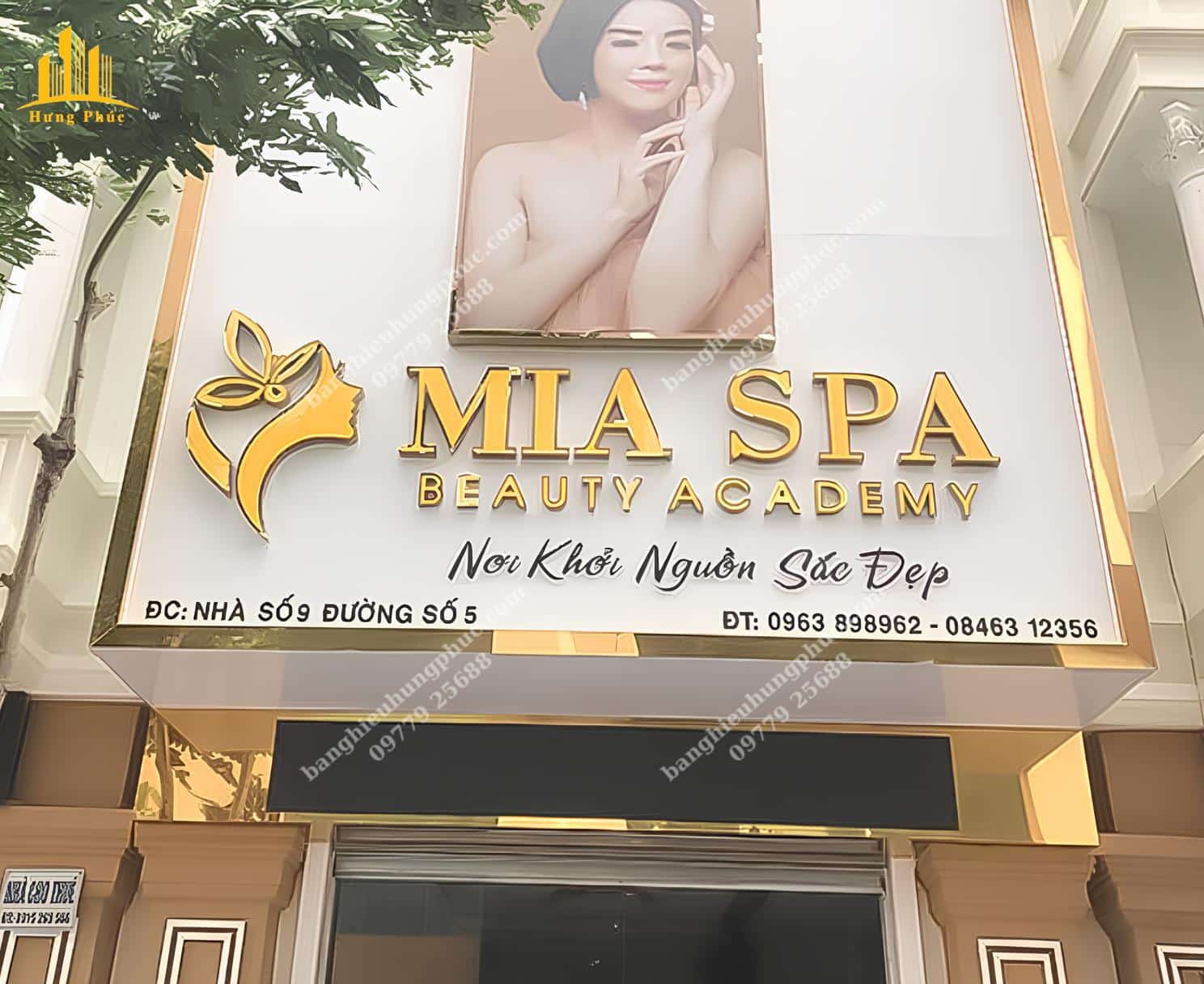 mẫu biển bạt spa đẹp