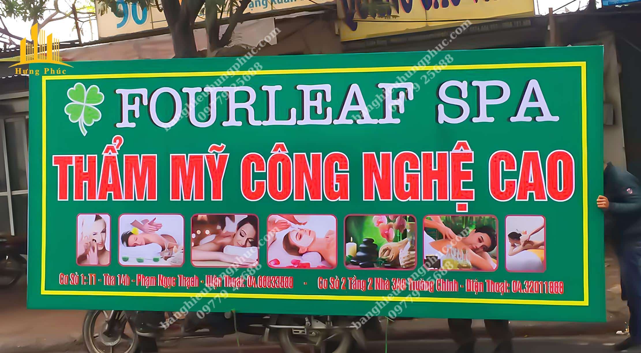 mẫu biển bạt spa đẹp