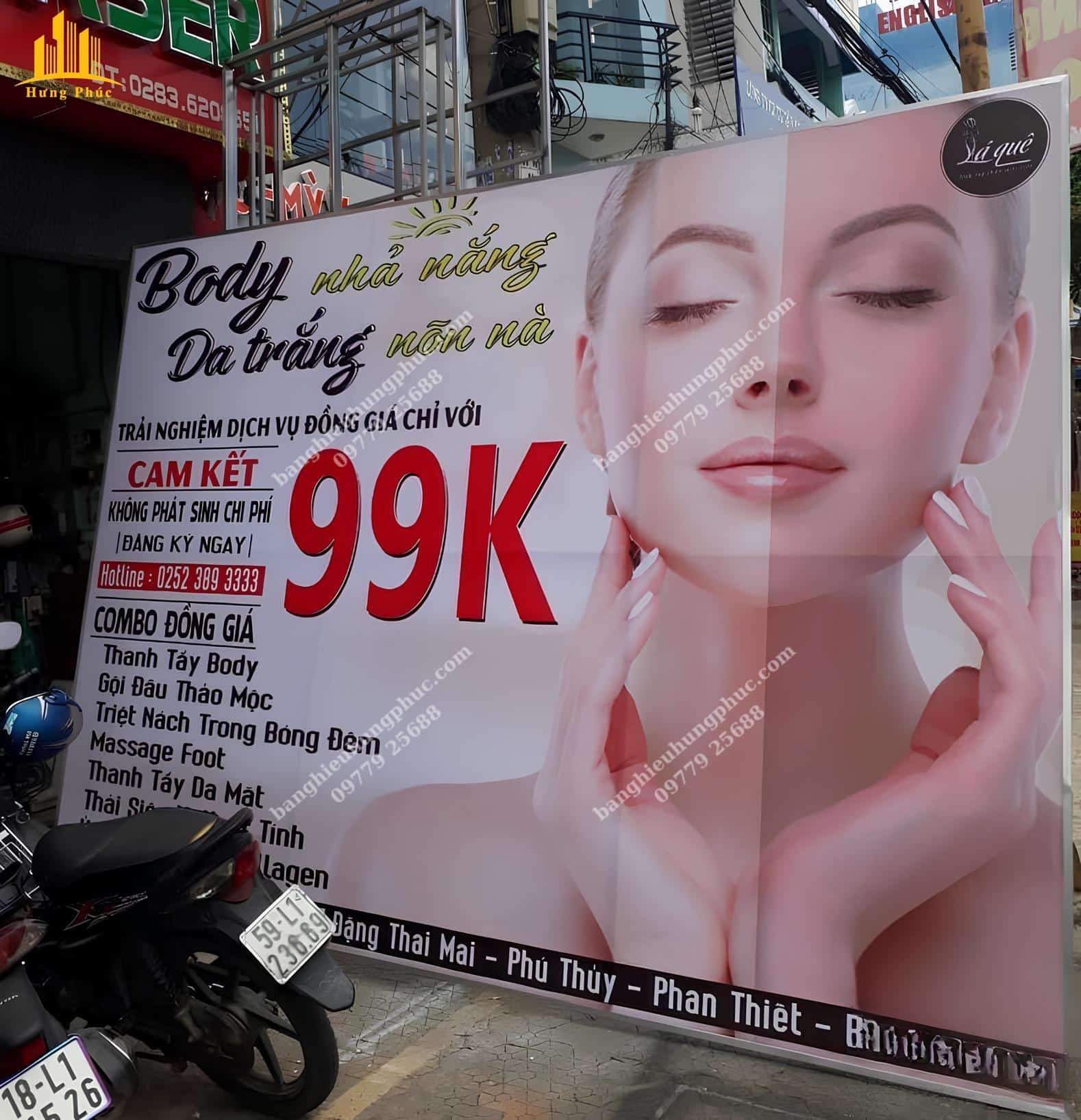 mẫu biển bạt spa đẹp