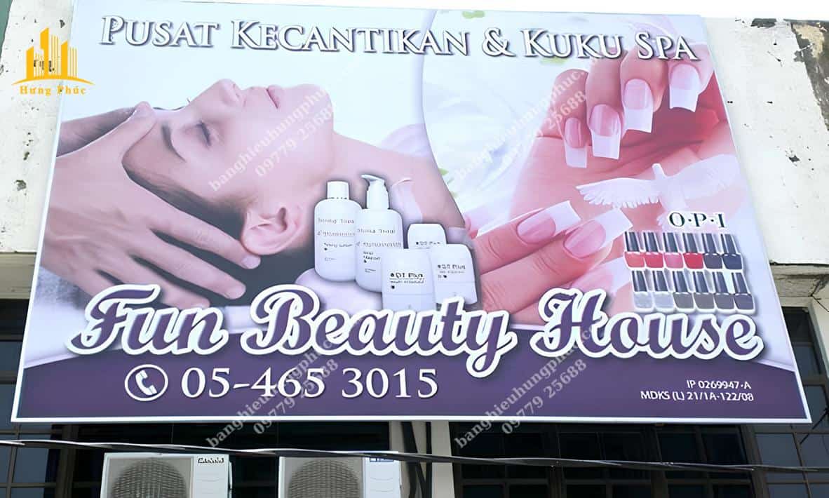 mẫu biển bạt spa đẹp