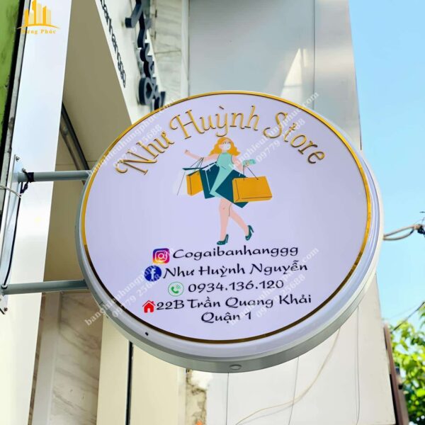 biển vẫy hộp đèn