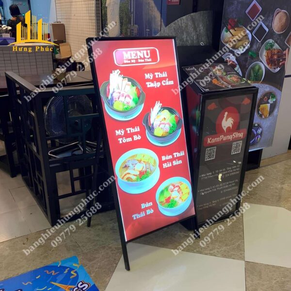 Biển vẫy lẫu nướng bằng hộp đèn siêu mỏng